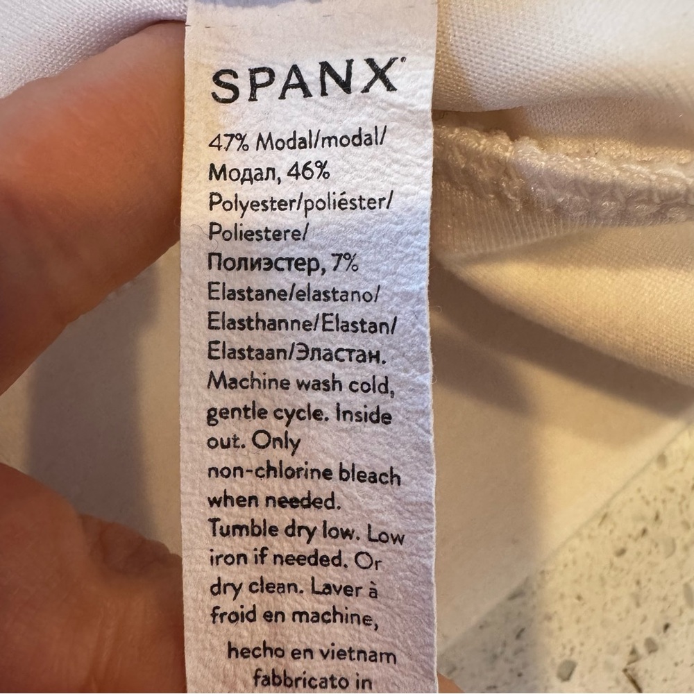 Spanx Airessentials Half Zip Pullover Ivory Soft … - image 7